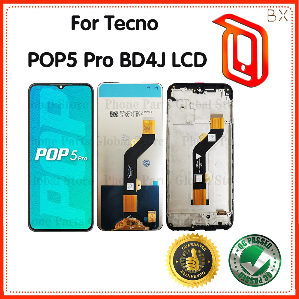 Dành Cho Tecno POP5 Pro LCD BD4J Màn Hình Cảm Ứng Bộ Số Hóa Cho Tecno POP 5 Pro BD4h Màn Hình