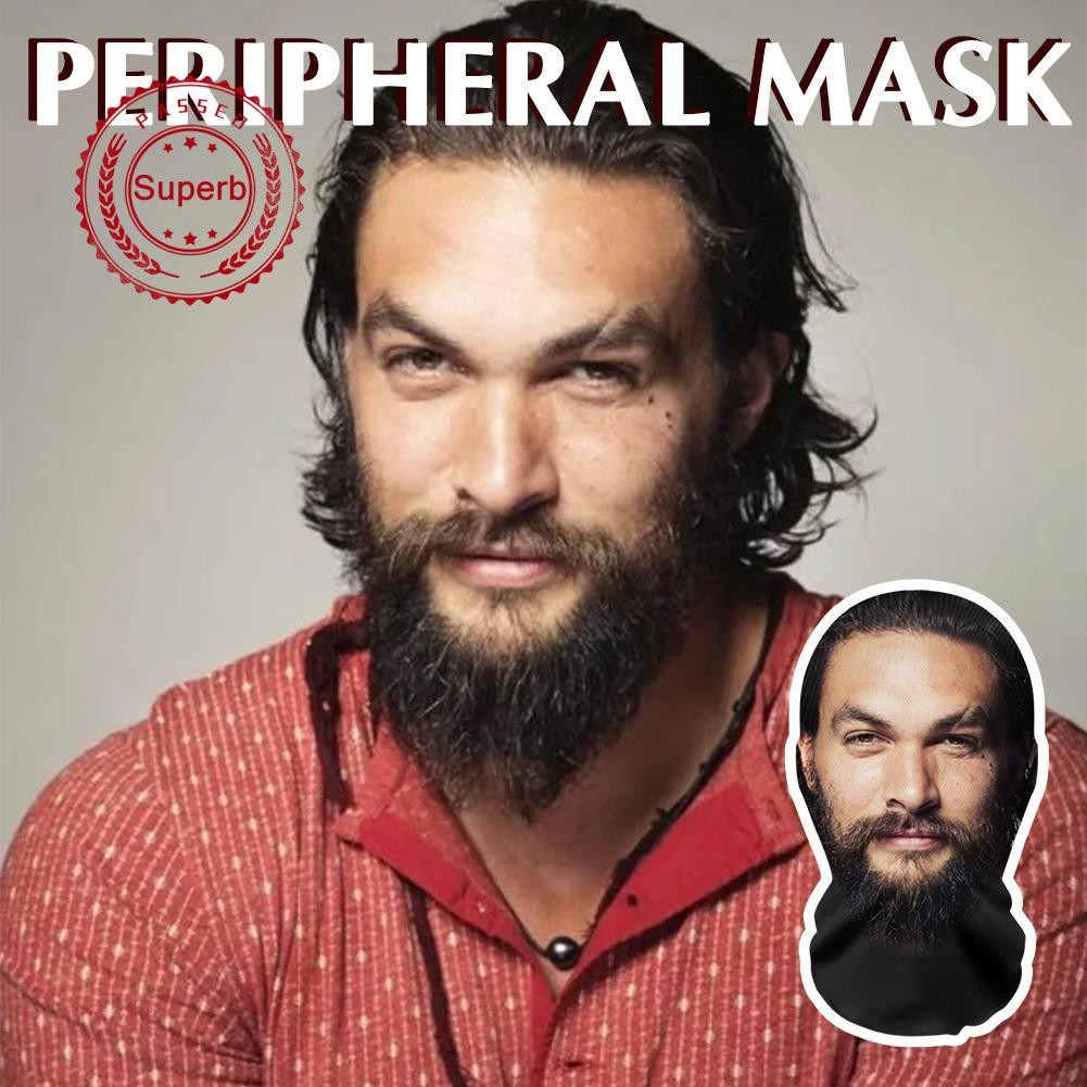 Jason Momoa Nhập Vai Mặt nạ 3d Balaclava Mũ Cosplay Mũ Đội Đầu In Hình Mặt Ngộ nghĩnh E0n5