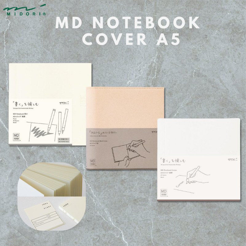 Midori MD Notebook A5 Square Series, Japan Diary/ Journal Stationery