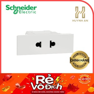 Ổ cắm đơn 2 chấu size S - dòng AvatarOn A Cắm Nhanh - 16A - Trắng - 250VAC - IP20 - Schneider Electric - M3T426US_WE