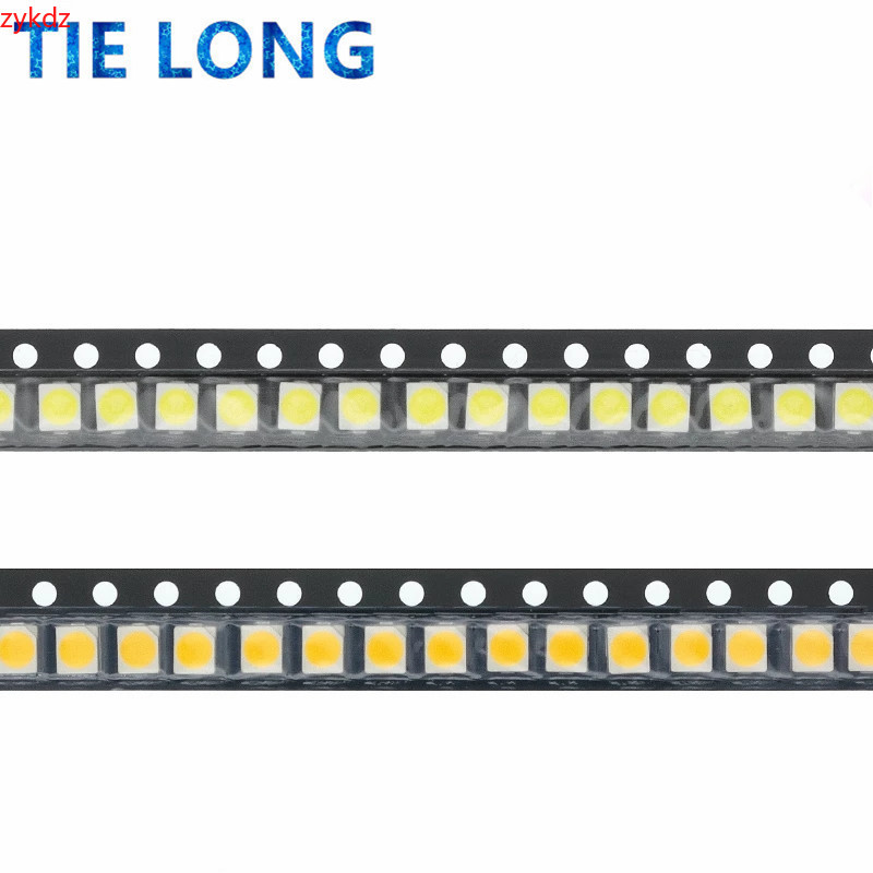 100 Chiếc 3528 1210 SMD LED Trắng / Trắng Ấm SMD LED Siêu Sáng Trắng Diode Đỏ Xanh Xanh Xanh Vàng