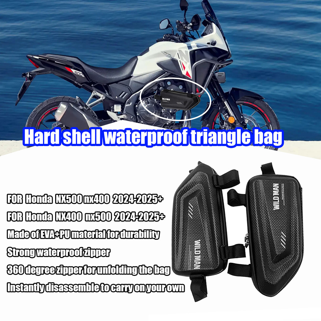 Dành Cho Xe Honda NX500 NX400 2024-2025 Xe Máy Sửa Đổi Bên Chống Thấm Nước Túi Tam Giác Bên Túi Vỏ C