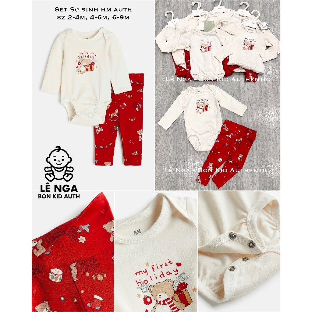 Set sơ sinh săn sale HM UK/JAPAN/US size 4-6m