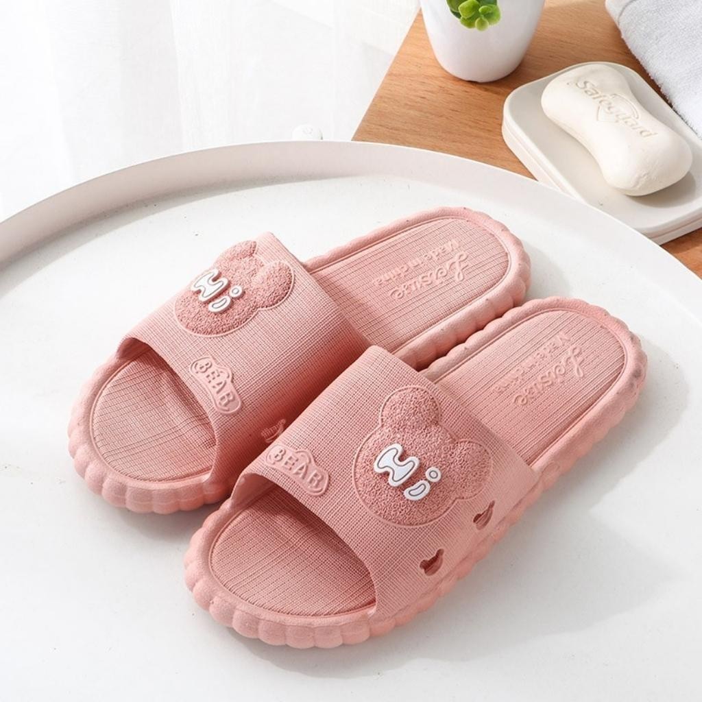 Dép quai ngang Hi Bear! ngộ nghĩnh đáng yêu thời trang hot chống trơn trượt nhiều màu sắc