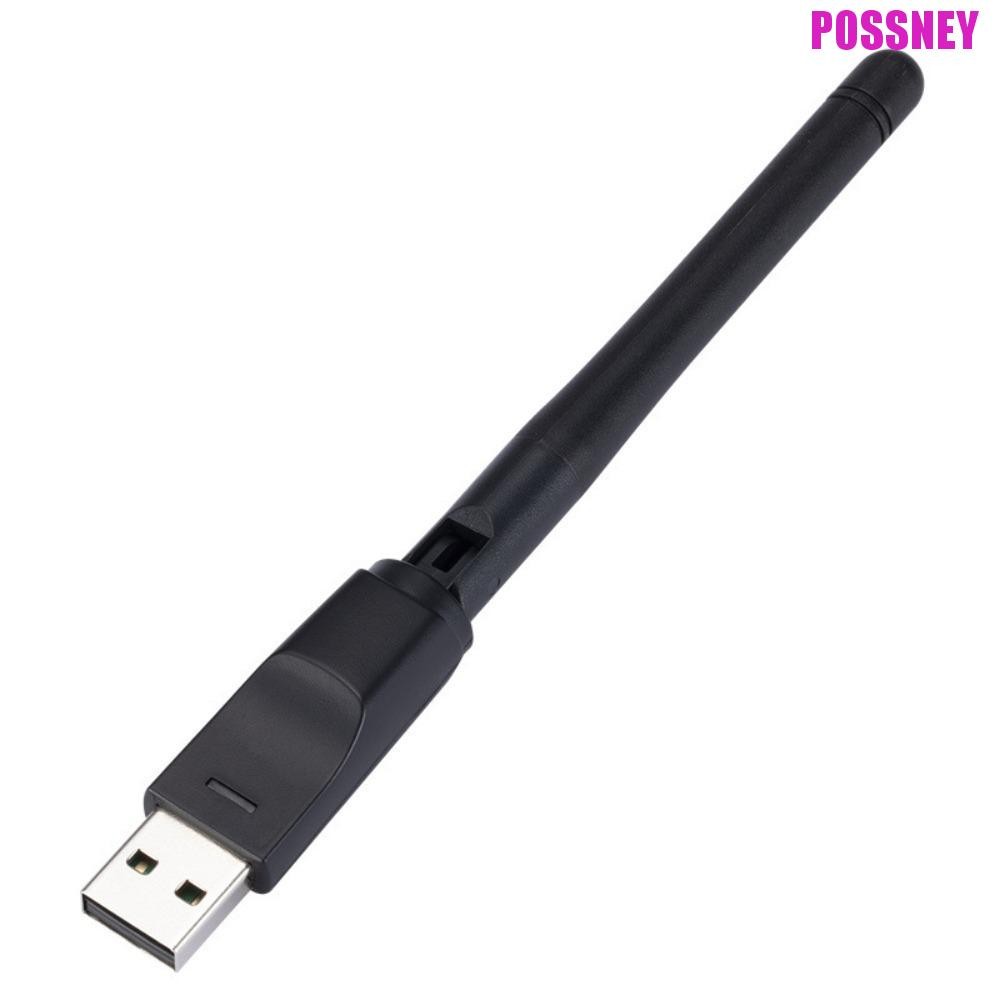 Thẻ mạng POSSNEY 150Mbps MT7601, Bộ chuyển đổi Wifi USB MT7601 / 8188 USB 150Mbps, Màn hình đèn LED 