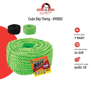 Cuộn dây thừng trang trí uncle bills đa dạng, dễ dàng tạo kiểu nhiều màu 6mm - hy0002