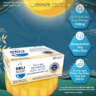   HỎA TỐC  Thùng 30 hộp Soup uống dinh dưỡng Y học Delisoup thay thế bữa ăn tăng hệ miễn dịch 