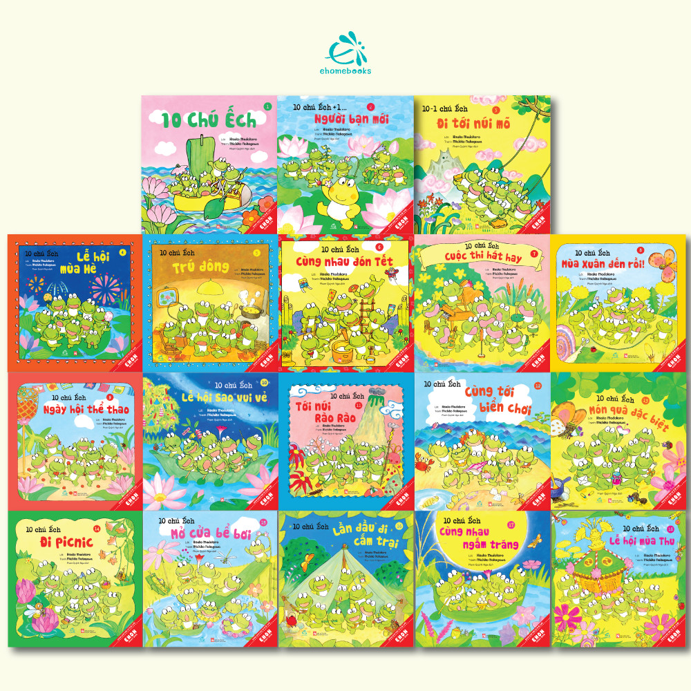 Sách Ehon - 10 Chú Ếch Trú Đông - Tập 5