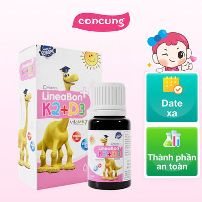 Thực phẩm bảo vệ sức khỏe Lineabon K2+D3 15ml - concung
