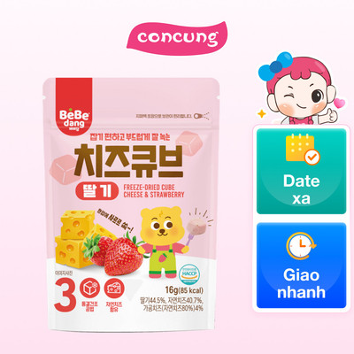 Phô Mai Sấy Lạnh Bebedang Vị Dâu