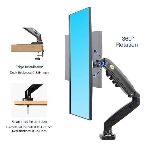 Giá Treo Màn Hình North Bayou F80 EZ90 EMA7304 Warrior WA-MH0801 WA-MH0801 Đen/Trắng 17-32 inch | BigBuy360 - bigbuy360.vn