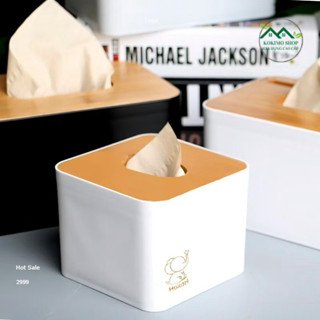 Hộp Đựng Giấy Ăn Để Bàn Nắp Nhựa Giả Gỗ, Hộp Giấy Ăn Hình Vuông Đa Năng Để Bàn Tiện Dụng Cho Quán Ăn Nhà Hàng 2738,2739