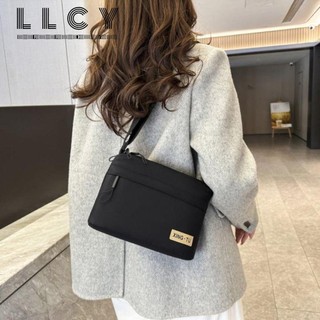  Túi đeo vai LLCY Túi đeo chéo màu trơn bằng vải mềm Thiết kế đa năng thông thường Túi xách nữ dung tích lớn 