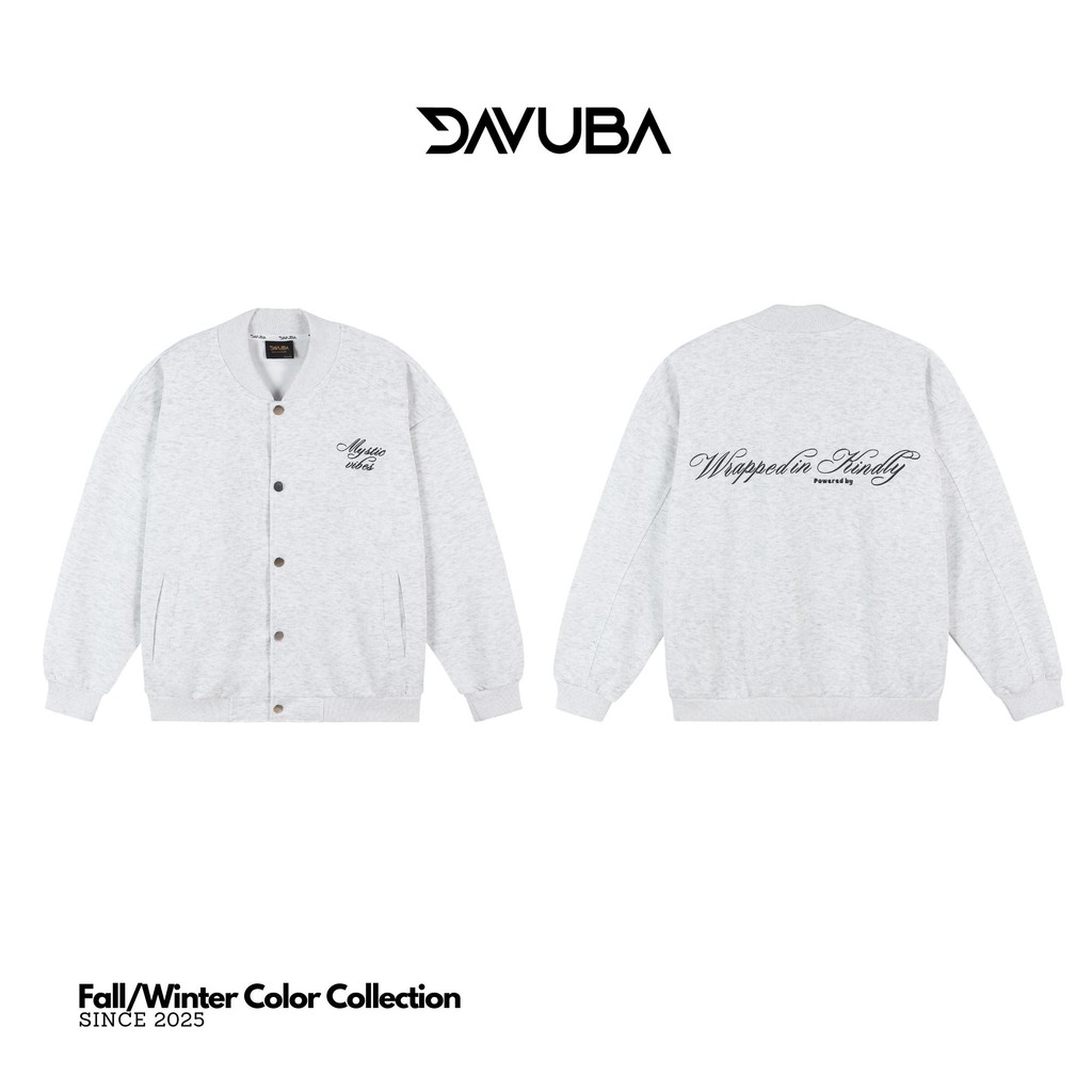 [DAVUBA] [DEAL mở bán] Áo Khoác Bomber Mystic Vibes Nỉ 2 Da Nam Nữ Dài Tay SM158 | BigBuy360 - bigbuy360.vn