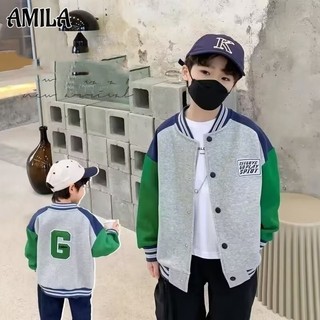 Áo khoác trẻ em AMILA xuân thu trẻ em quần áo bóng chày mới dành cho trẻ em áo khoác thường ngày mùa thu
