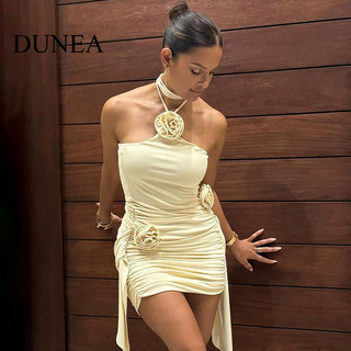 Đầm dây cổ chữ V gợi cảm dành cho nữ DUNEA