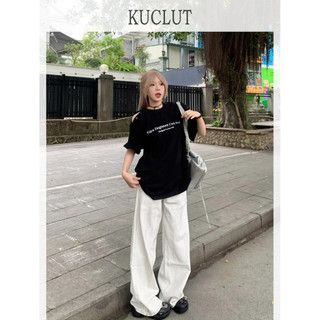 KUCLUT áo phông áo thun nữ croptop baby tee Stylish Dễ thương Hàn Phong hàn quốc WTX2450RJK 28Z240709