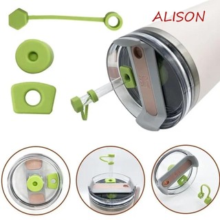 Alison 3 Cái / bộ Bộ Nắp Ống Hút Stanley Cup, Bộ Nắp Ống Hút Chặn Rò Rỉ Silicon, Phụ Kiện Tumbler Chống Tràn Chung Đầu Ống Hút Chống Bụi Cắm Cho Cốc 1.0 / 2.0