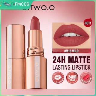 O.two.o Son Bóng Dưỡng Ẩm Nhung Mờ Mịn Lâu Dài Không Phai Màu Chống Dính Cốc Son Môi Bàn Chải Môi