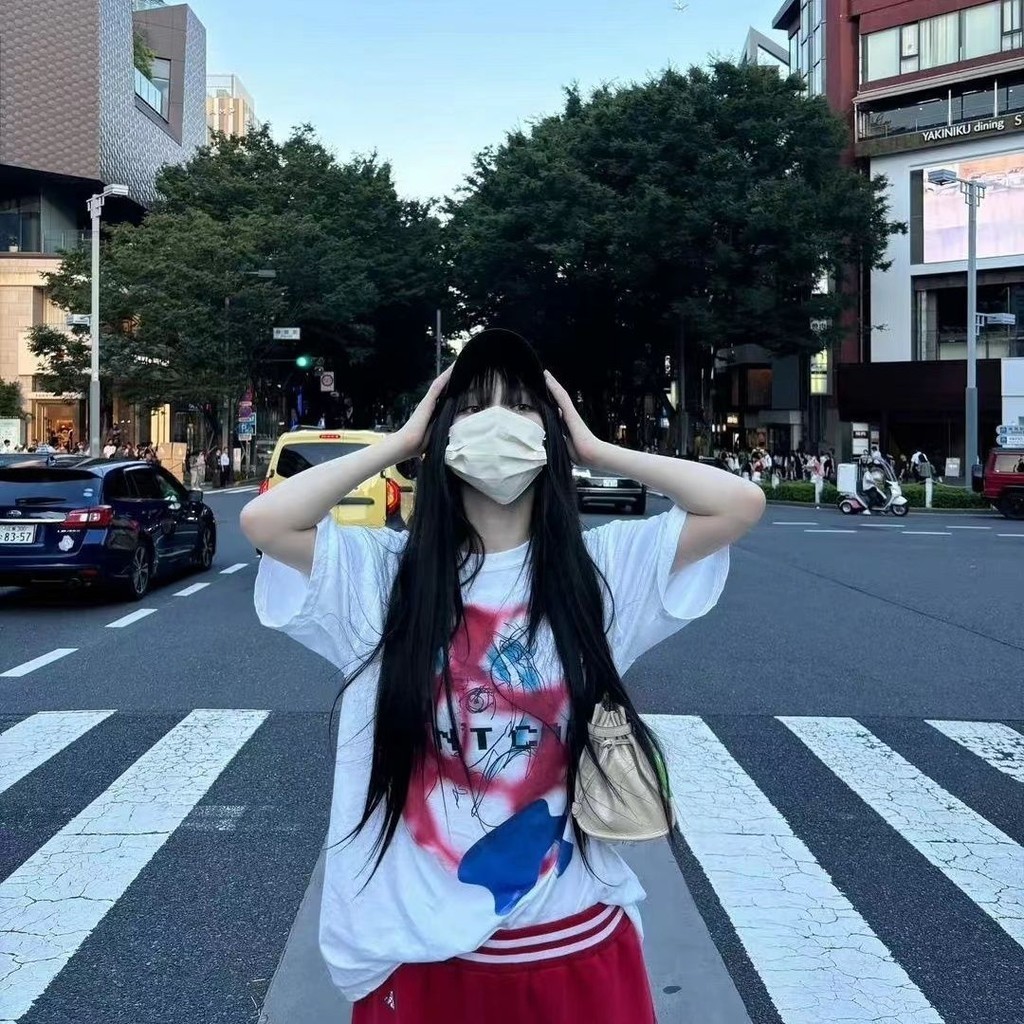 Áo thun Cotton KPOP AESPA KARINA cỡ lớn thời trang Hàn Quốc dáng rộng “DON `T CARE ” Áo thun ngắn tay in hình dành cho nam và nữ Áo sơ mi thường ngày đường phố mùa hè Tee | BigBuy360 - bigbuy360.vn