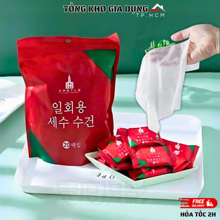  Gói 20 Viên Khăn Giấy Nén Hàn Quốc Nhỏ Gọn Tiện Lợi Mang Đi Du Lịch Công Tác Hàng Nhập Khẩu. 