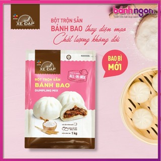 Bột trộn sẵn bánh bao cj hiệu xe đạp gói 1kg