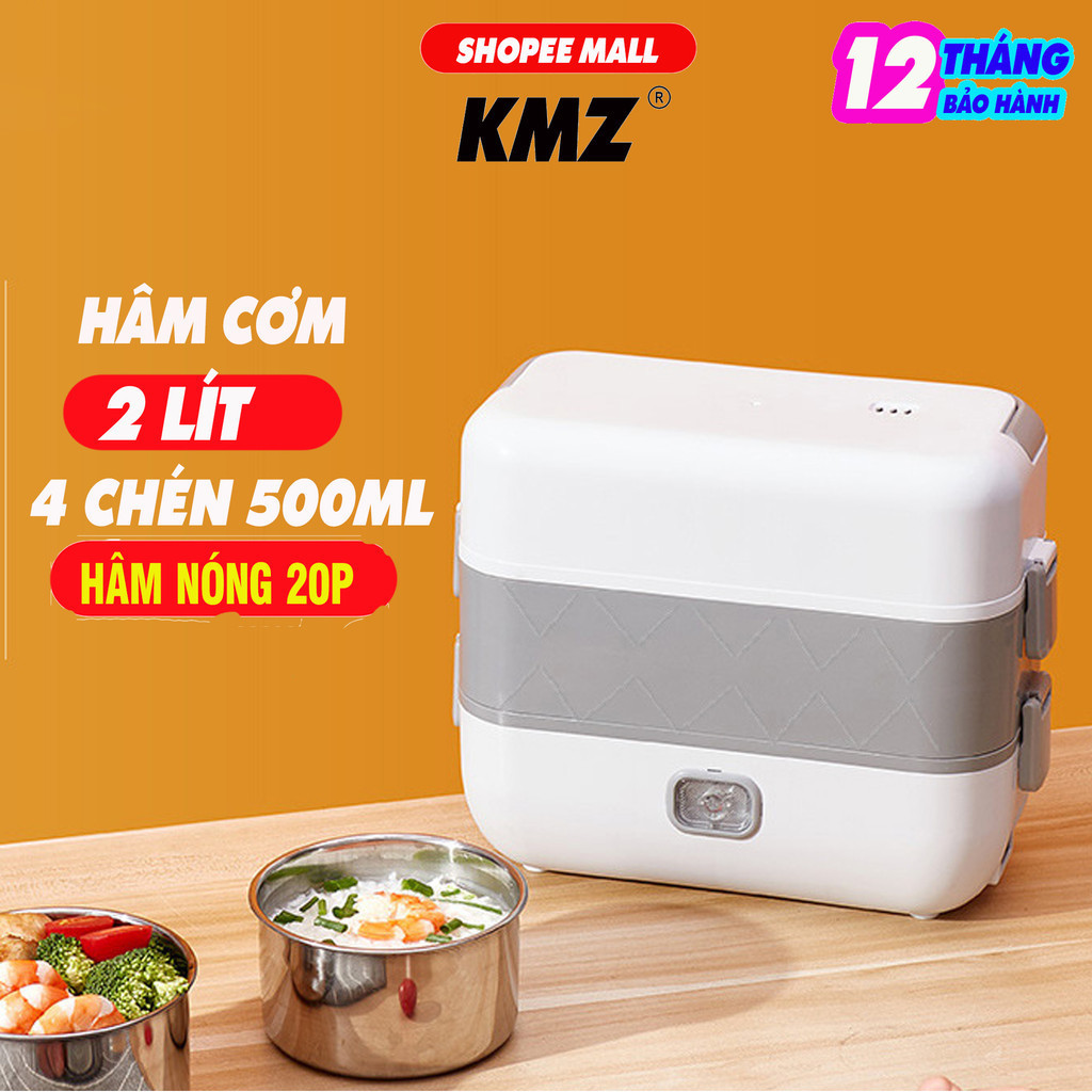 [BH 1 NĂM] Hộp cơm cắm điện, Hộp hâm cơm văn phòng KMZ Bảo Hành 1 Năm