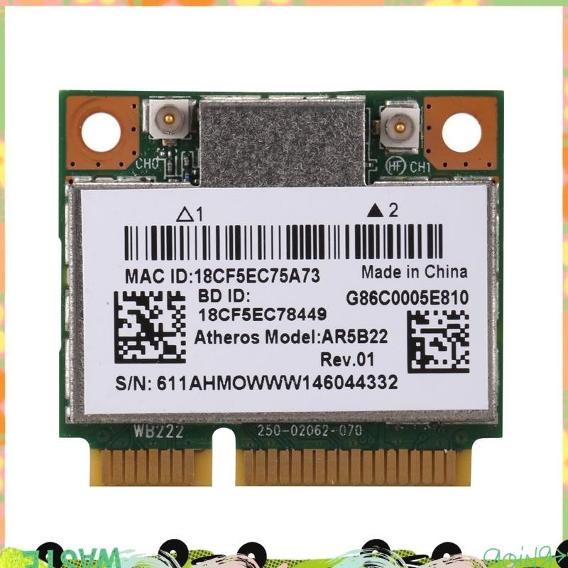 Ar5b22 2.4 / 5GHz Dual Band Wifi Card 802.11Ac Bluetooth 4.0 Wireless WLAN Card cho Lenovo Y400 Y500