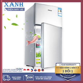 YI | Tủ lạnh mini, tủ lạnh 2 cánh làm ngăn đá và ngăn làm mát tách biệt, để đồ ăn, đồ trang điểm tiện lợi Bảo