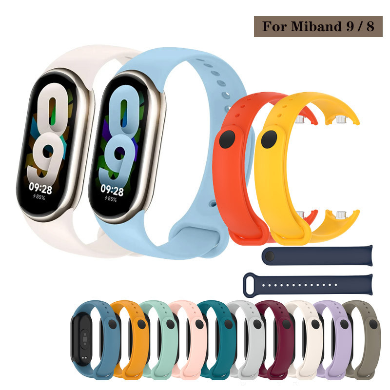 Dây đeo silicon mềm mại thoải mái cho Xiaomi Mi Band 10 9 8 / miband 10