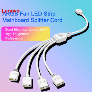 Lenovo Cáp Chia Bo Mạch Chủ 5V 3Pin 1 Đến 4 Chiều Dài Trắng Đen Chuyên Nghiệp ARGB Quạt Dây LED Mainboard Dây Nối Dài Phụ Kiện Máy Tính