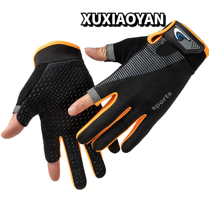 Găng tay OSSAYI hở ngón chống nắng nhẹ thoáng khí cho nam nữ