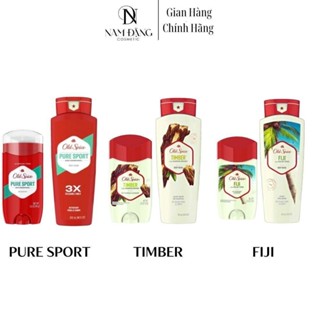  Combo Gel sữa tắm + Lăn Sáp khử mùi Old Spice Dưỡng Da Body 