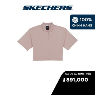 Skechers nữ áo thun tay ngắn peace of mind - sl323w295-01nk