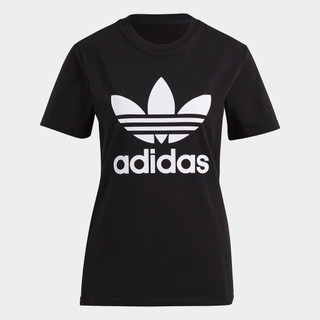 adidas Phong cách sống Áo thun Ba Lá Classics Adicolor Nữ Đen GN2896