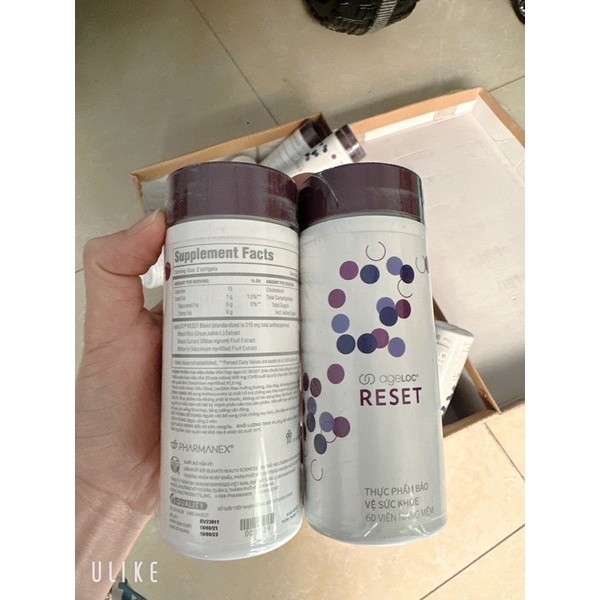 Viên hỗ trợ chống oxy hóa, bảo vệ sức khỏe ageLOC Reset Nuskin