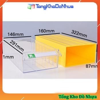 Hộp đựng linh kiện điện tử  kích thước LỚN F8 Kích thước: 322*160*87mm siêu tiện dụng (hộp ghép đa năng) có vách ngăn