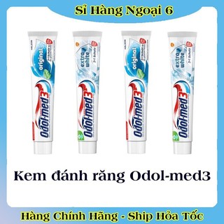 Kem đánh răng odol - med 3 extra white 75ml - đức