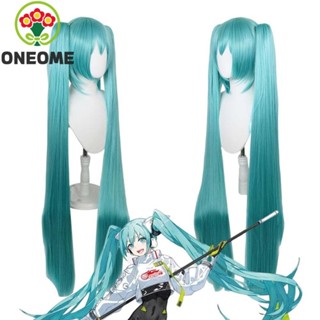 Oneome Cosplay Tóc Giả Tổng Hợp Màu Xanh Đuôi Ngựa Cos Prop Hatsune Miku Cosplay Dài Thẳng Đuôi Ngựa Anime Tóc Giả Đuôi Ngựa