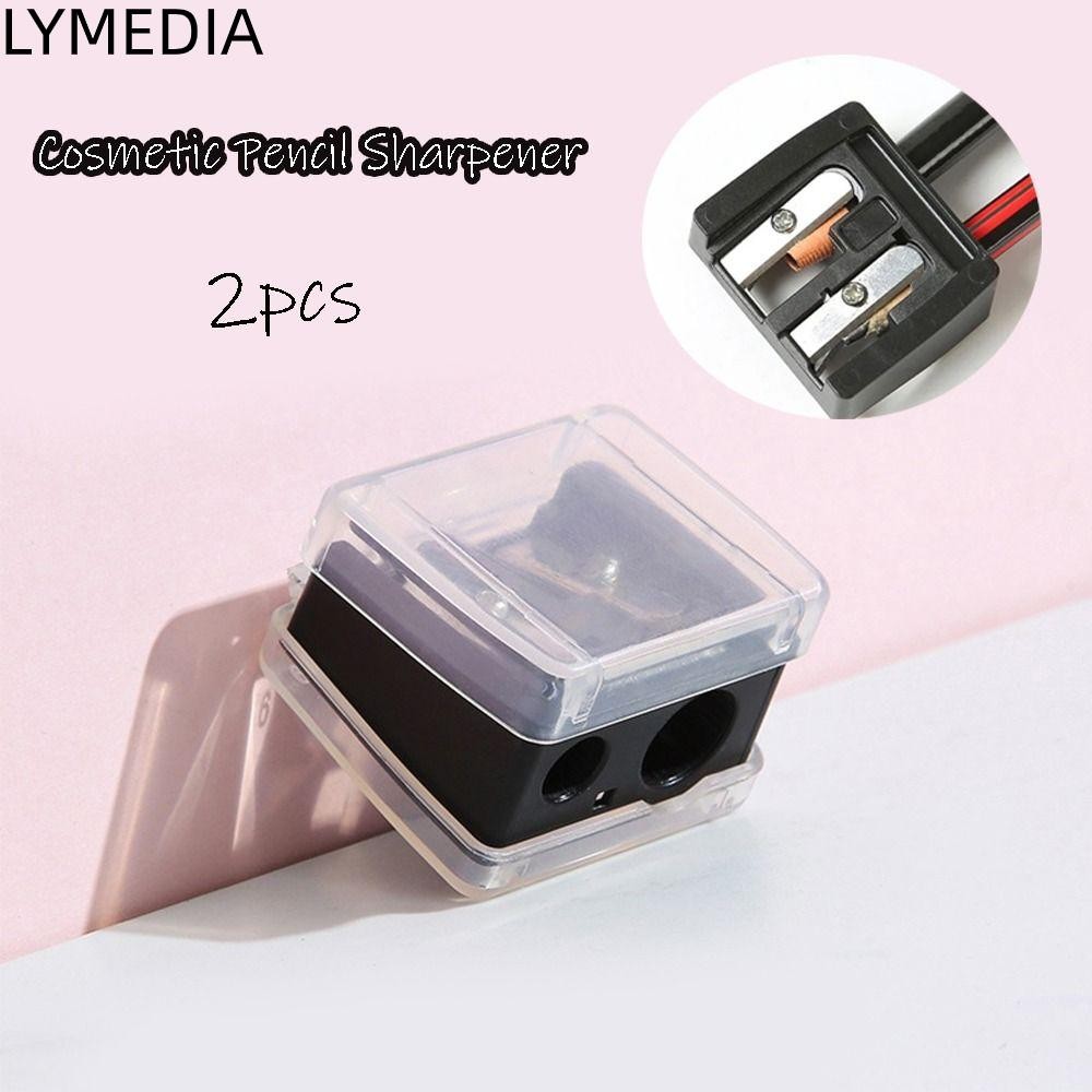 LYMEDIA Bút Chì Kẻ Mắt / Gọt Bút Chì 2 Lỗ Có Thể Chuốt Dùng Trong Trường Học / Văn Phòng