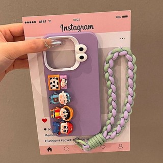 Phim hoạt hình vui nhộn mới Bút chì màu ba chiều dễ thương Shin-Chan Thích hợp cho iPhone15promax Vỏ điện thoại Apple 14 13 12 11 Vỏ silicon mềm chống sốc