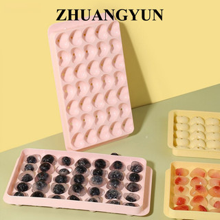 [Ivy] 35 Lỗ Silicon Đá Khuôn Hình Trái Tim Khay Đá Frozen Khuôn Đá Hộp Đá Có Nắp Dụng Cụ Nhà Bếp Phụ Kiện TỐT