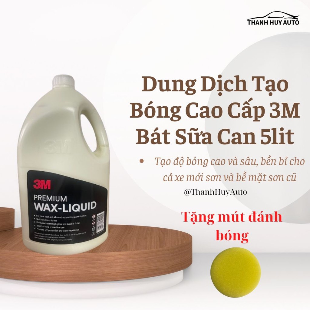 Dung dịch đánh bóng 3M , Bát sữa đánh bóng, Bát bước 3, Bát Sữa 3M can 5lit