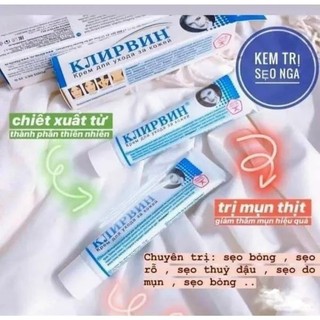 Kem làm mờ sẹo, thâm mắt rạn da Klirvin Nga