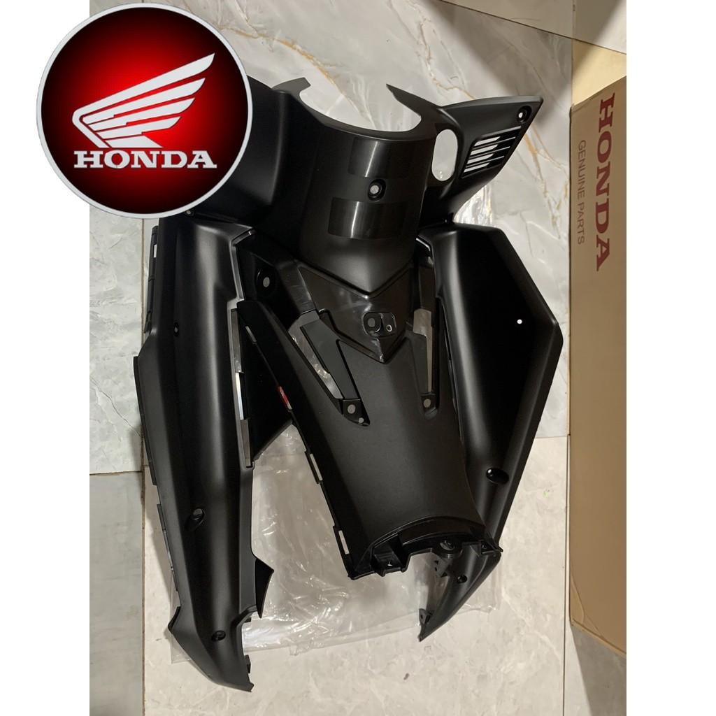 Ốp ống yếm chính, yếm khóa Wave RSX 110 2012-2013 đen nhám *NH-1* (64310K07940ZA)