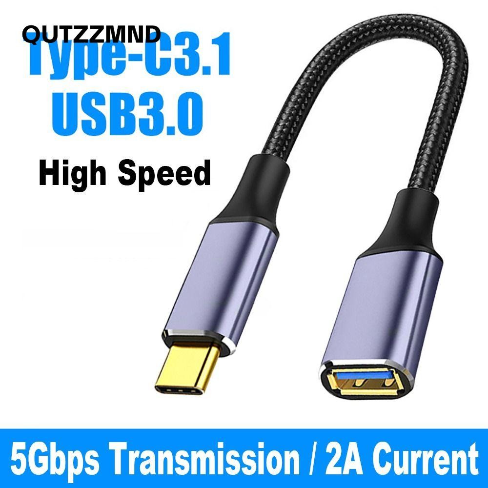 Cáp Type-C sang USB 3.0 A, Dây nối dài tốc độ cao từ nam sang nữ, Chuột bàn phím ô tô U Disk OTG Adapter Line