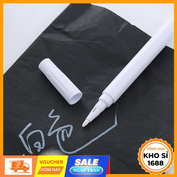 Bút phấn trắng dùng viết bảng đen/viết lên kính tiện dụng, bút viết bảng đen, văn phòng phẩm E1782