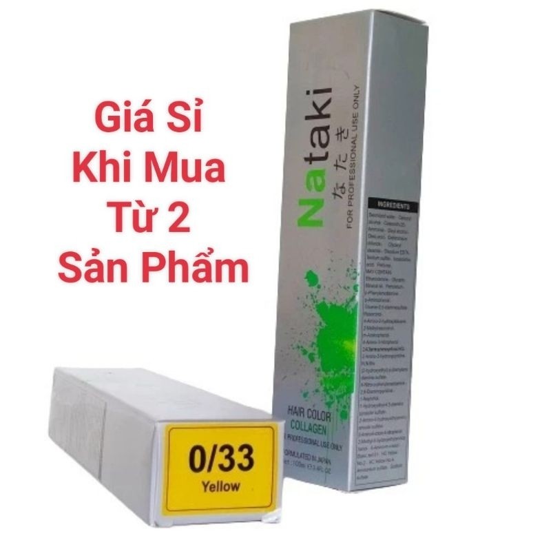 1.Màu Nhuộm Tóc Nataki Collagen cho salon 100ml