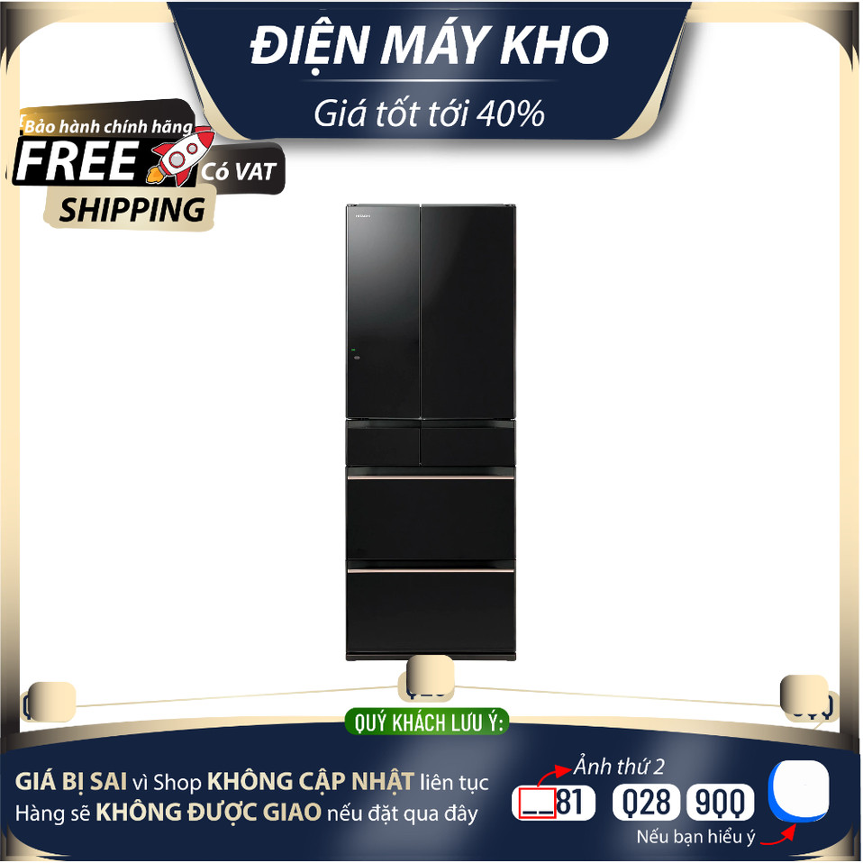 R-HW620RV(XK) - Tủ Lạnh Nhập Khẩu Nhật Bản 617L Hitachi (Ngăn chân không, Làm đá tự động)