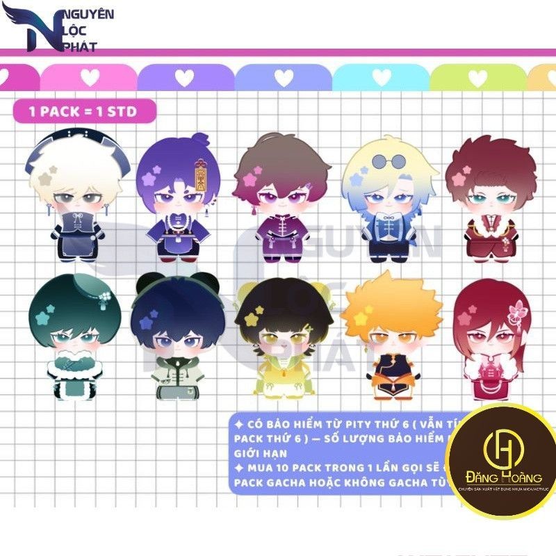 [ PACK GACHA ÚNU ] standee blue lock 3cm sát viền ú nu dễ thương hếc cứu nlp WrightZ